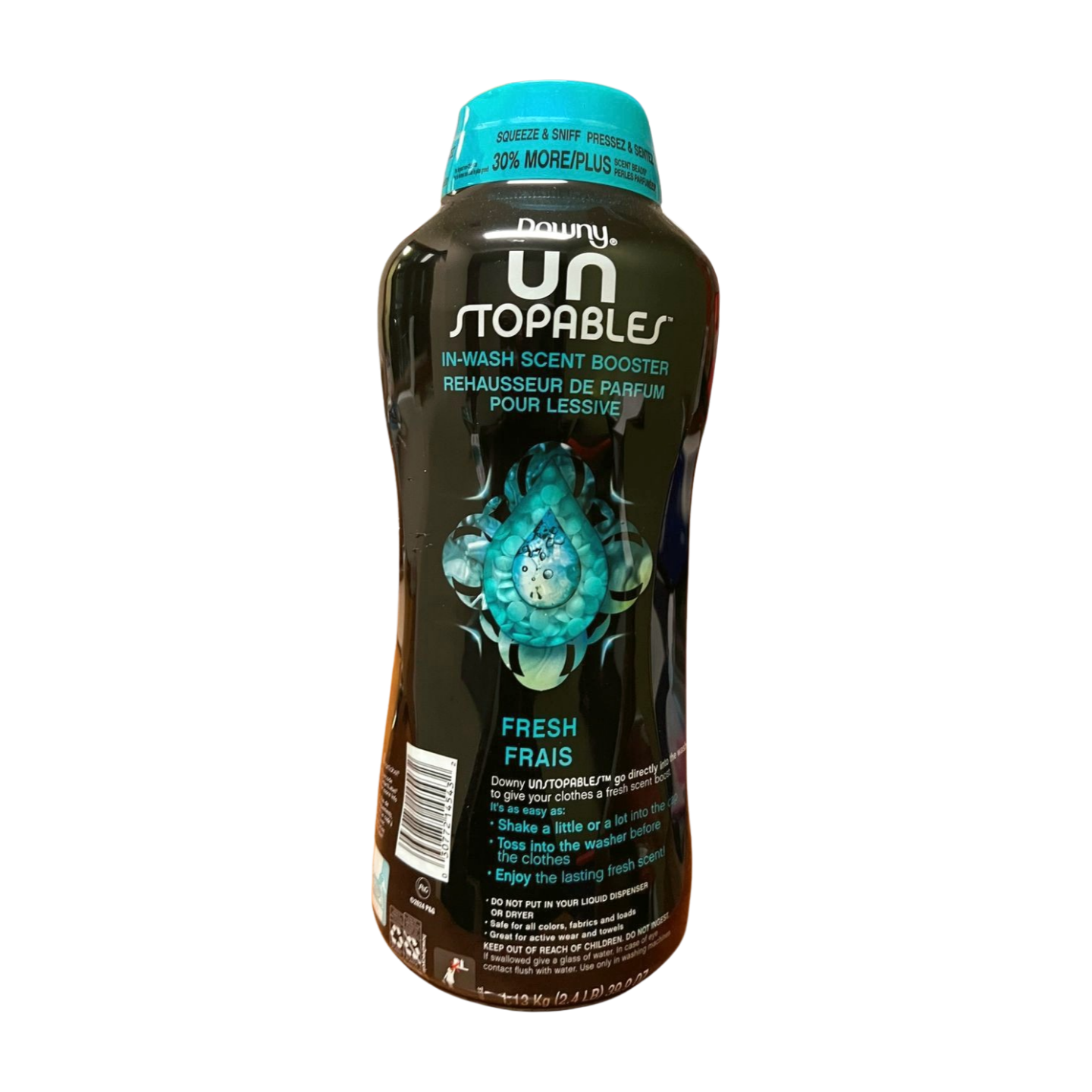 Downy Unstopables In-Wash Scent Booster, 1.13 kg (2.4 lb), 30% More Beads + LuxuryDelight Cup (Color May Vary)