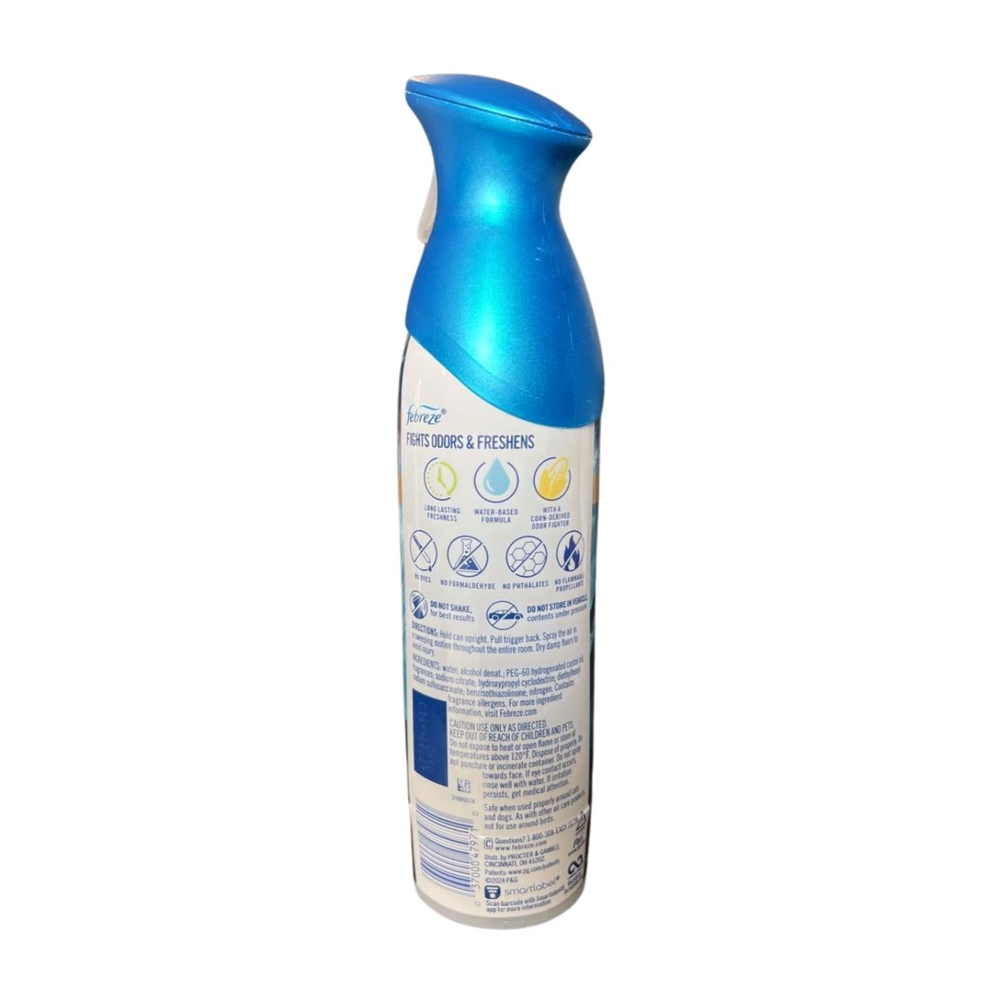 Febreze Air Mist Air Freshener Spray, Ocean & Hawaiian Aloha Scent, 8.8oz, 3 Count, Odor-Fighting Room Spray