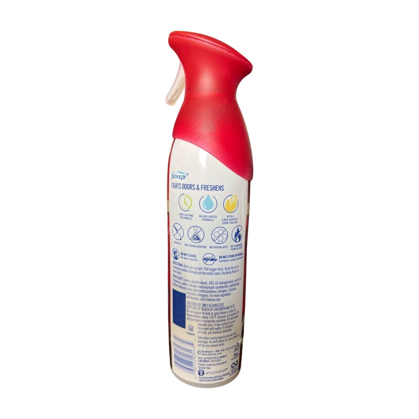 Febreze Air Mist Air Freshener Spray, Ocean, Pumpkin Roll & Serene Snowfall Scent, 8.8oz, 3 Count, Odor-Fighting Room Spray