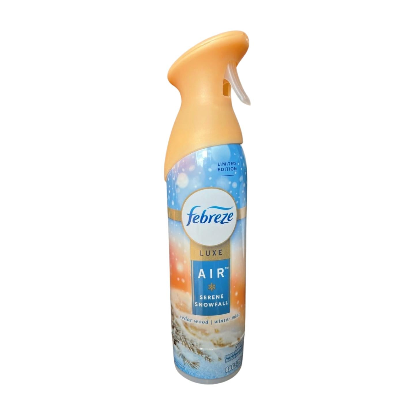 Febreze Air Mist Air Freshener Spray, Ocean, Pumpkin Roll & Serene Snowfall Scent, 8.8oz, 3 Count, Odor-Fighting Room Spray