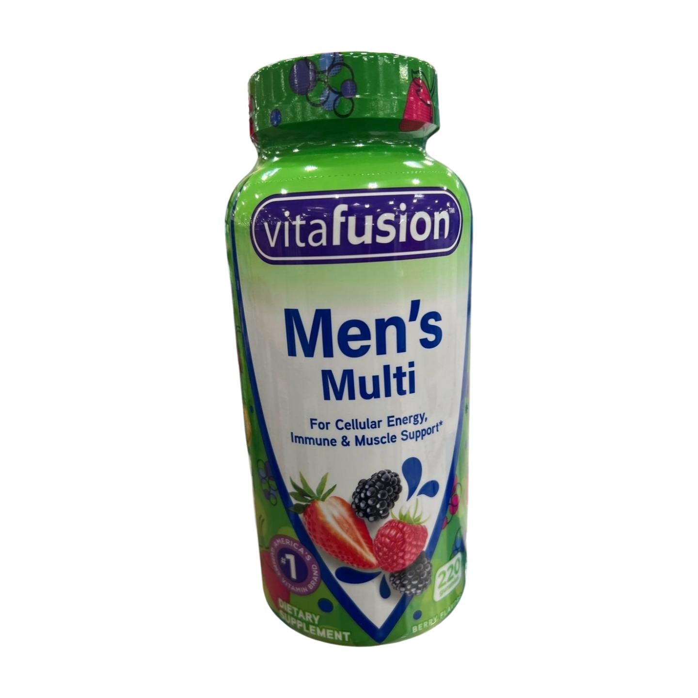 Vitafusion Adult Gummy Vitamins for Men, Berry Flavor, Vitamins A, C, D, E, B6 & B12, 220 Count, 110-Day Supply