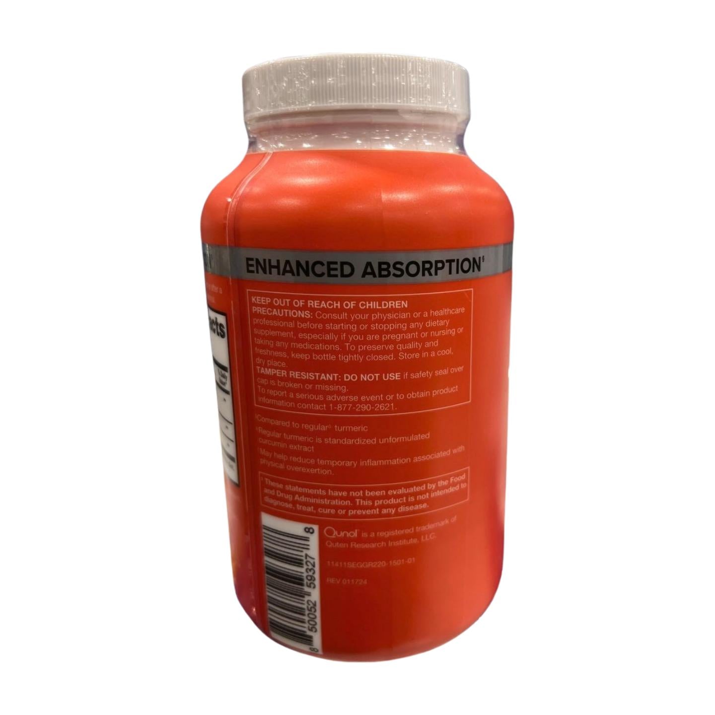 Qunol Turmeric Curcumin with Black Pepper & Ginger, 1500mg, 95% Curcuminoids, Extra Strength, Joint Support, 220 Count