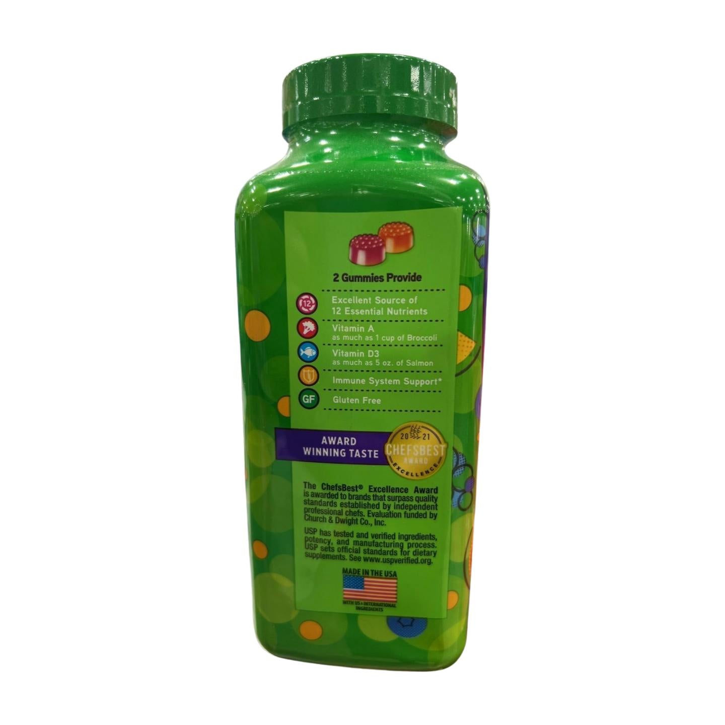 Vitafusion MultiVites Gummy Multivitamins for Adults, 12 Vitamins & Minerals, Berry, Peach & Orange Flavor, 260 Count, 130-Day Supply