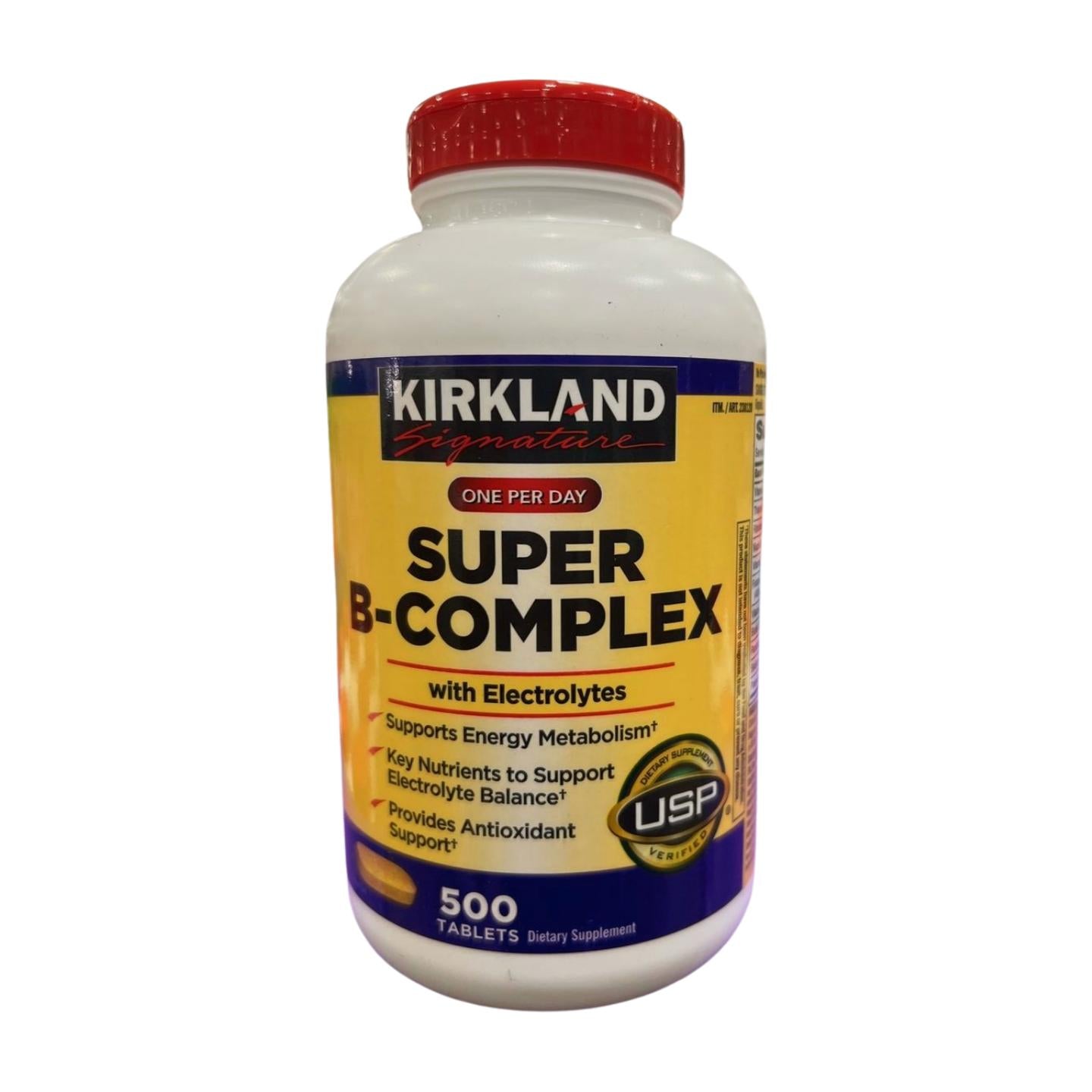 Kirkland Signature Super B-Complex with Electrolytes, 2-Pack, 500 Tablets Each