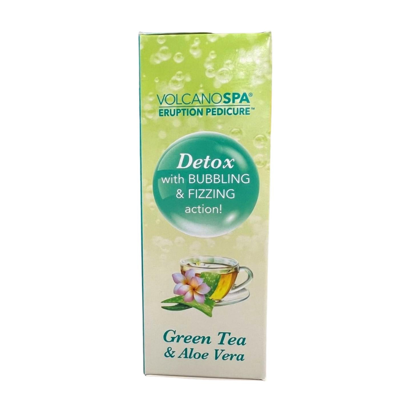 Volcano Spa. 6-Step Spa In A box With Bubbling & Fizzing. Green Tea and Aloe Vera