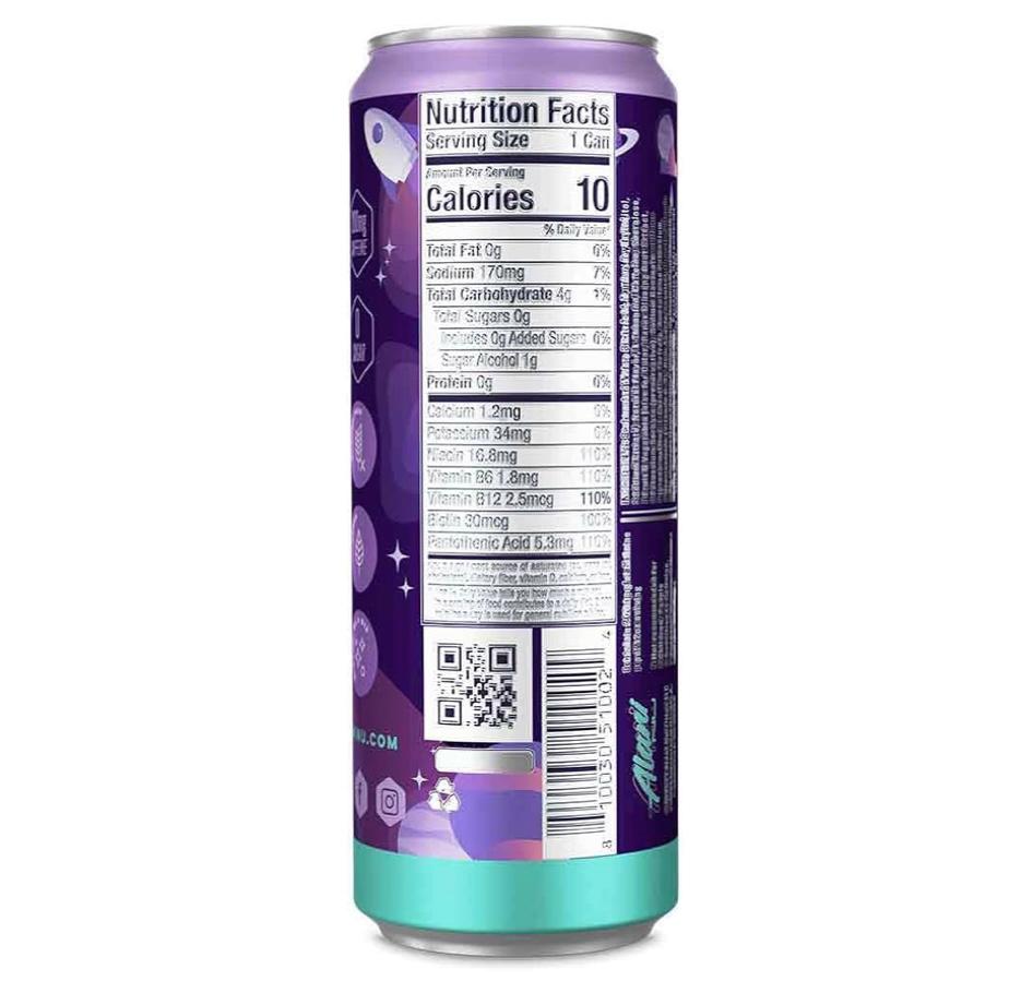 Alani Nu Cosmic Stardust Sugar-Free, Low-Calorie Energy Drinks | 12 Fl Oz Cans | 12 Pack