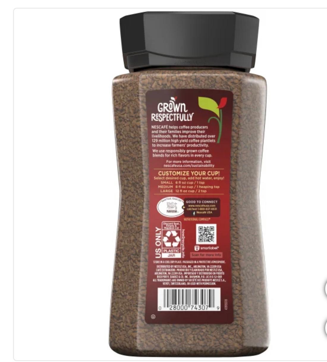 NESCAFE Taster's Choice Instant Coffee, House Blend, Light-Medium Roast,14 oz