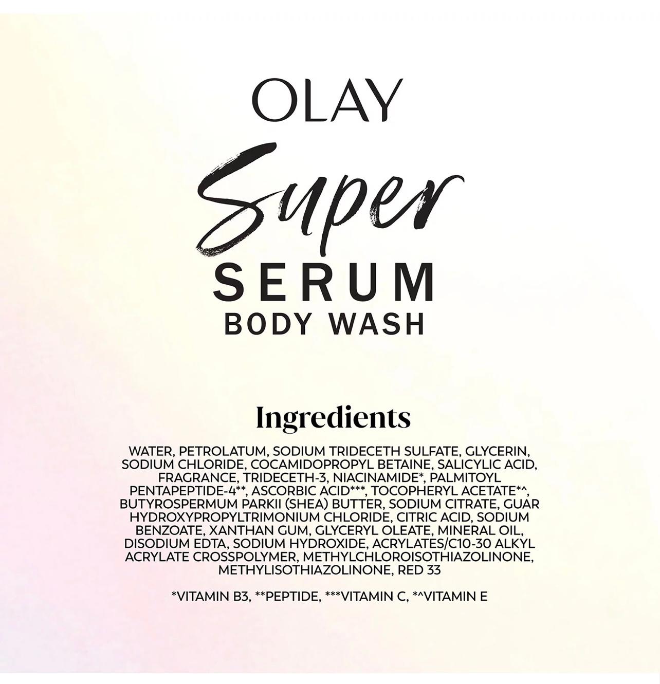 Olay Super Serum Body Wash, 18.5 fl. oz., 2 pk