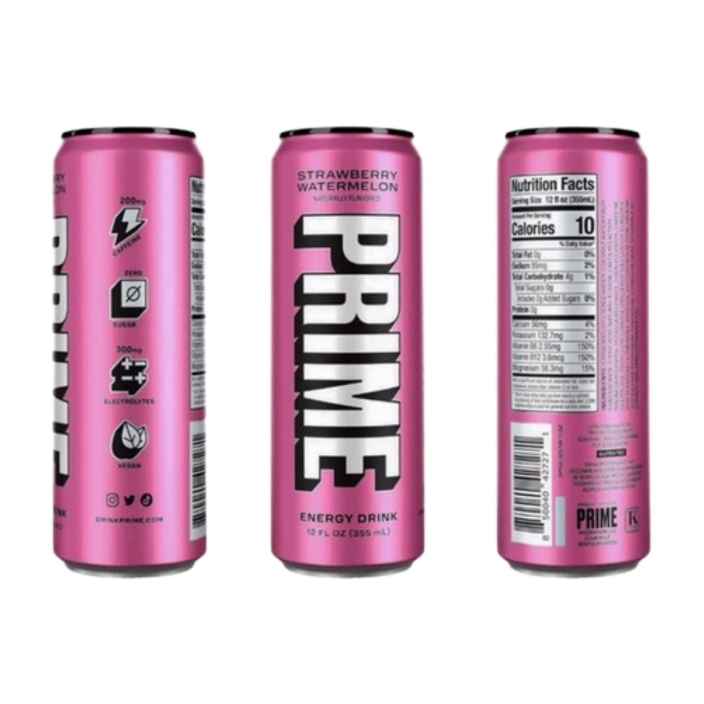 Prime Energy Drink by Logan Paul & KSI, Naturally Flavored, 200mg Caffeine, Zero Sugar, 300mg Electrolytes, Vegan, 12 Fl Oz, Variety Pack of 12