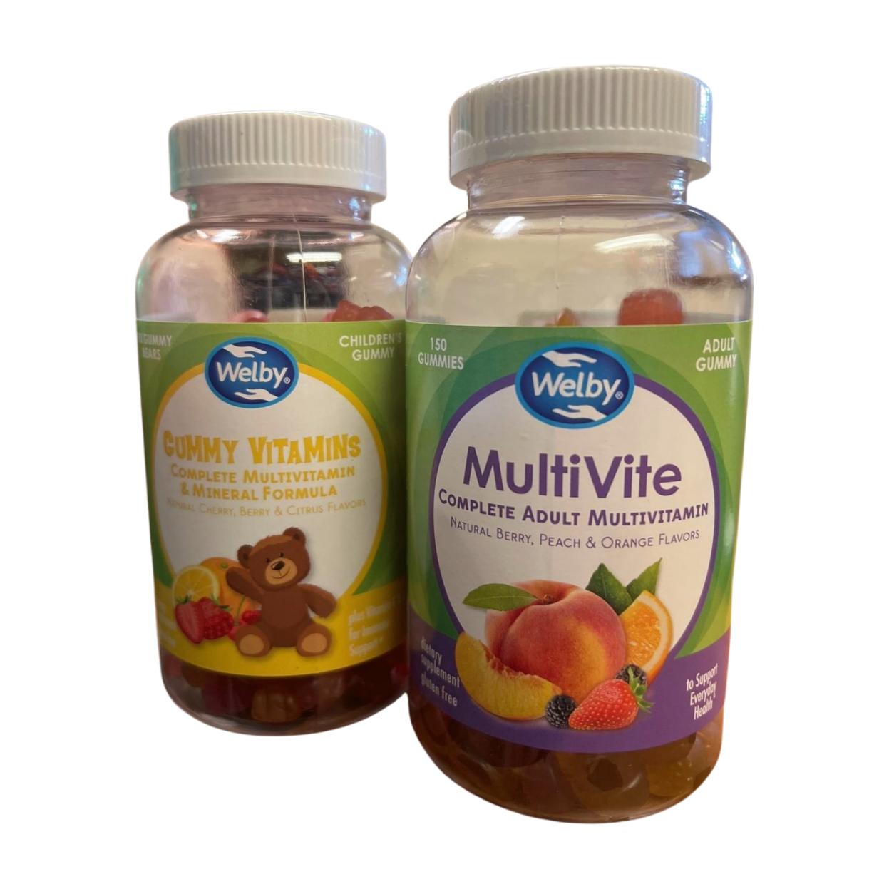 Adult & Children's Complete Multivitamin Gummies, Natural Berry, Cherry & Citrus Flavors, 150 & 190 Count, Gluten Free