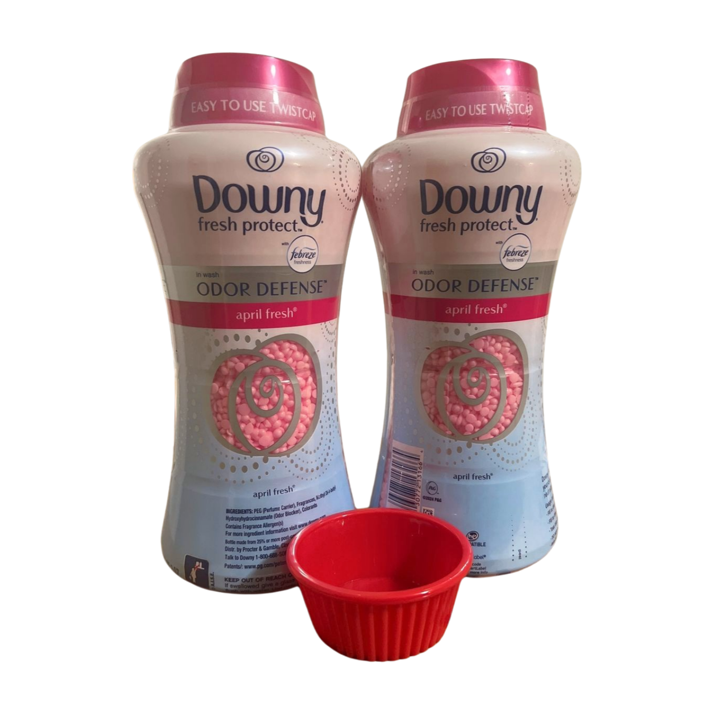 Downy Fresh Protect Odor Defense, 28.3 Oz, Pack of 2 + LuxuryDelight Cup